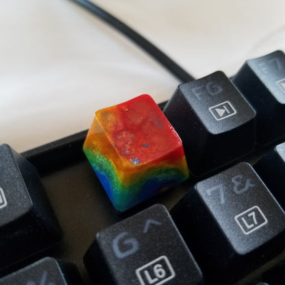 Handmade Rainbow R4 Keycap v1