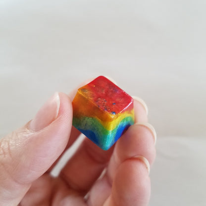 Handmade Rainbow R4 Keycap v1