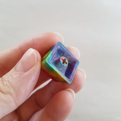 Handmade Rainbow R4 Keycap v1