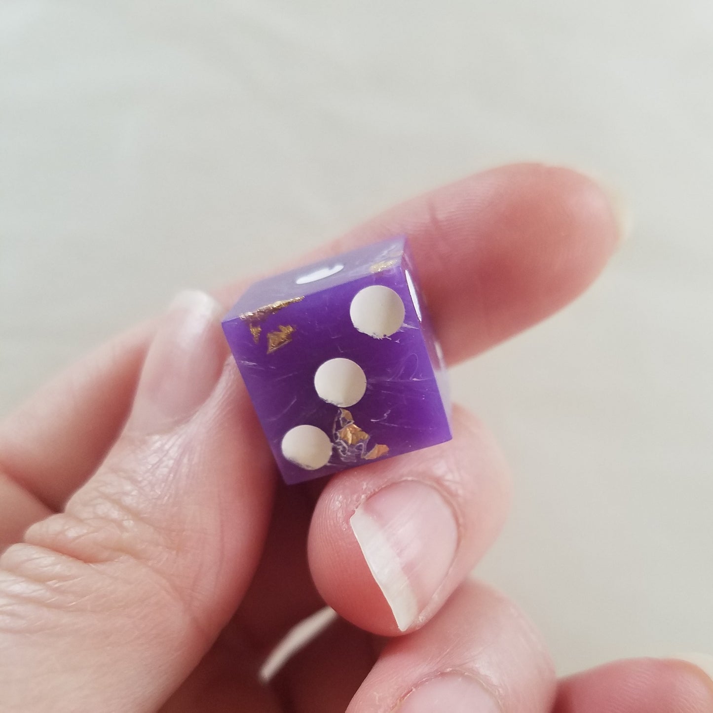 Handmade Purple Marble 4d6