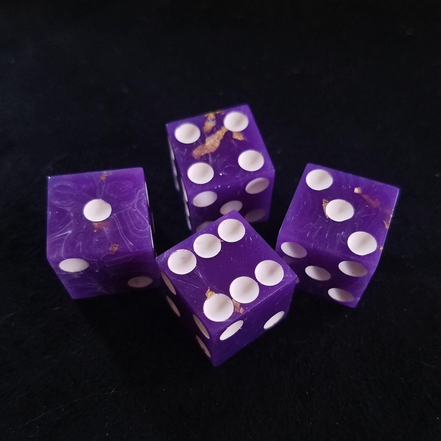 Handmade Purple Marble 4d6
