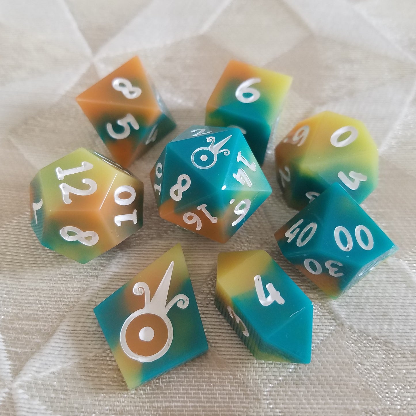 Mystery Handmade Dice (7 or 8 pc Set)