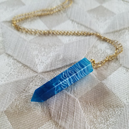 Ocean Waves Crystal Necklace