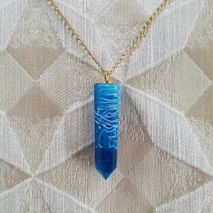 Ocean Waves Crystal Necklace