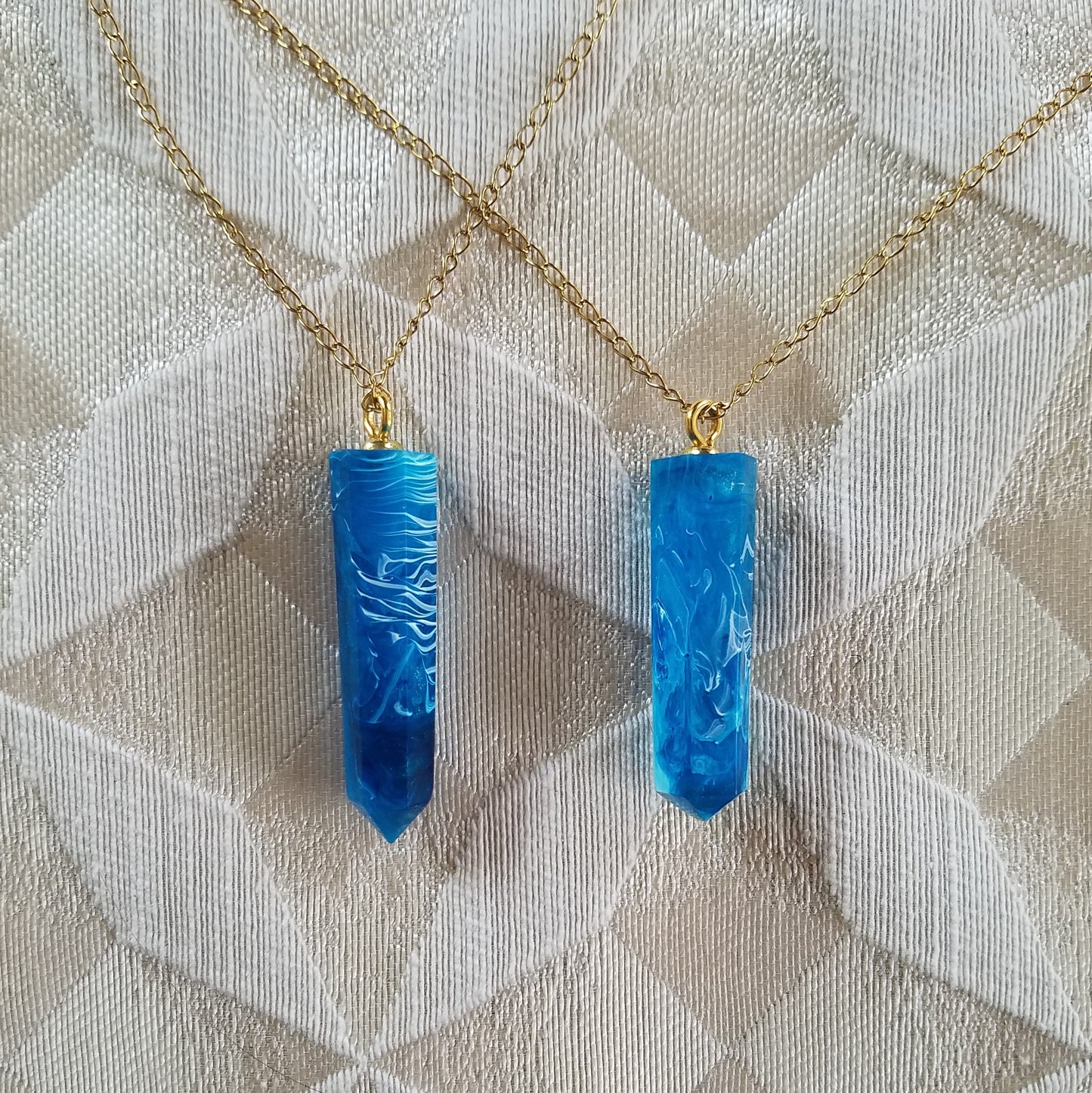 Ocean Waves Crystal Necklace