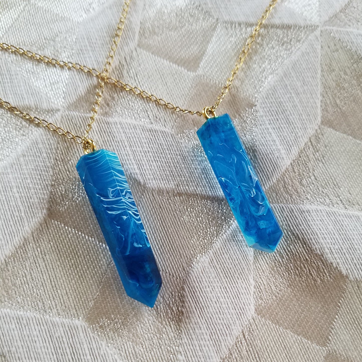 Ocean Waves Crystal Necklace