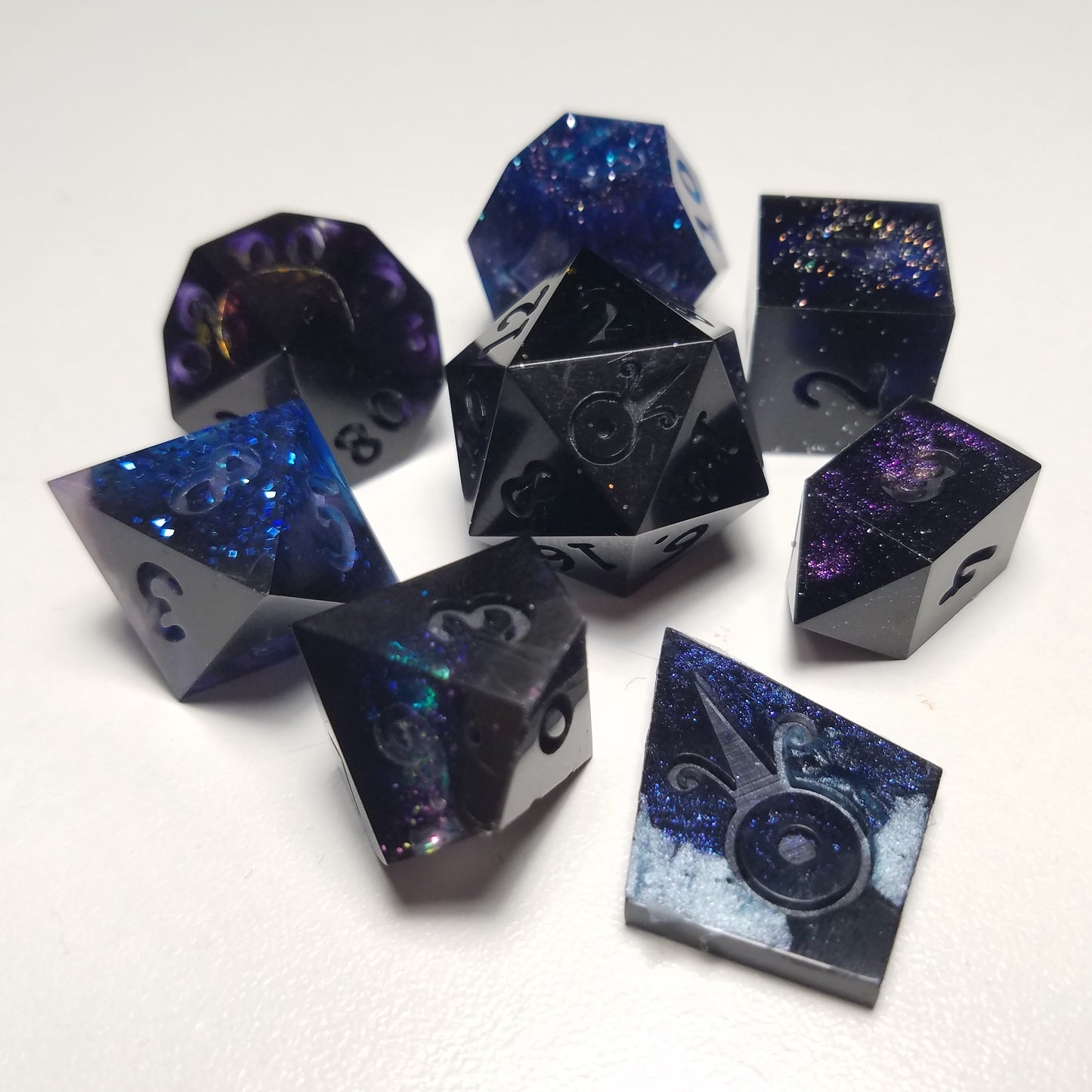 Handmade RAW Mystery Dice (8pc Set)