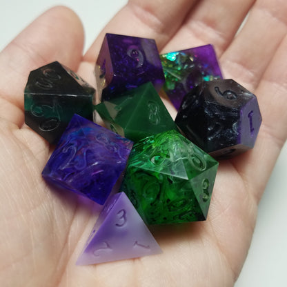 Handmade RAW Mystery Dice (8pc Set)