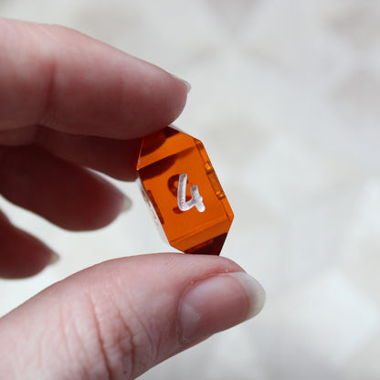 Handmade Faux Ametrine Dice