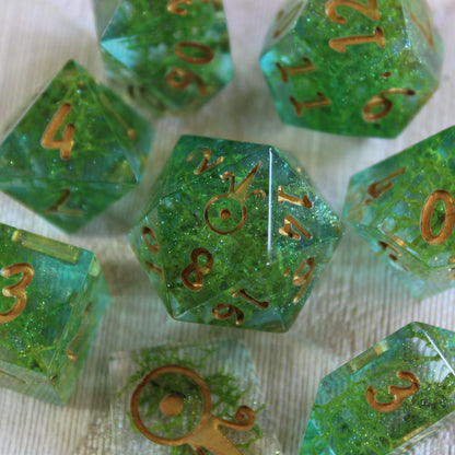 Handmade Bright Lagoon Dice