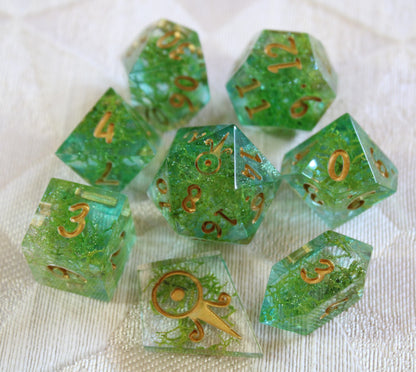 Handmade Bright Lagoon Dice