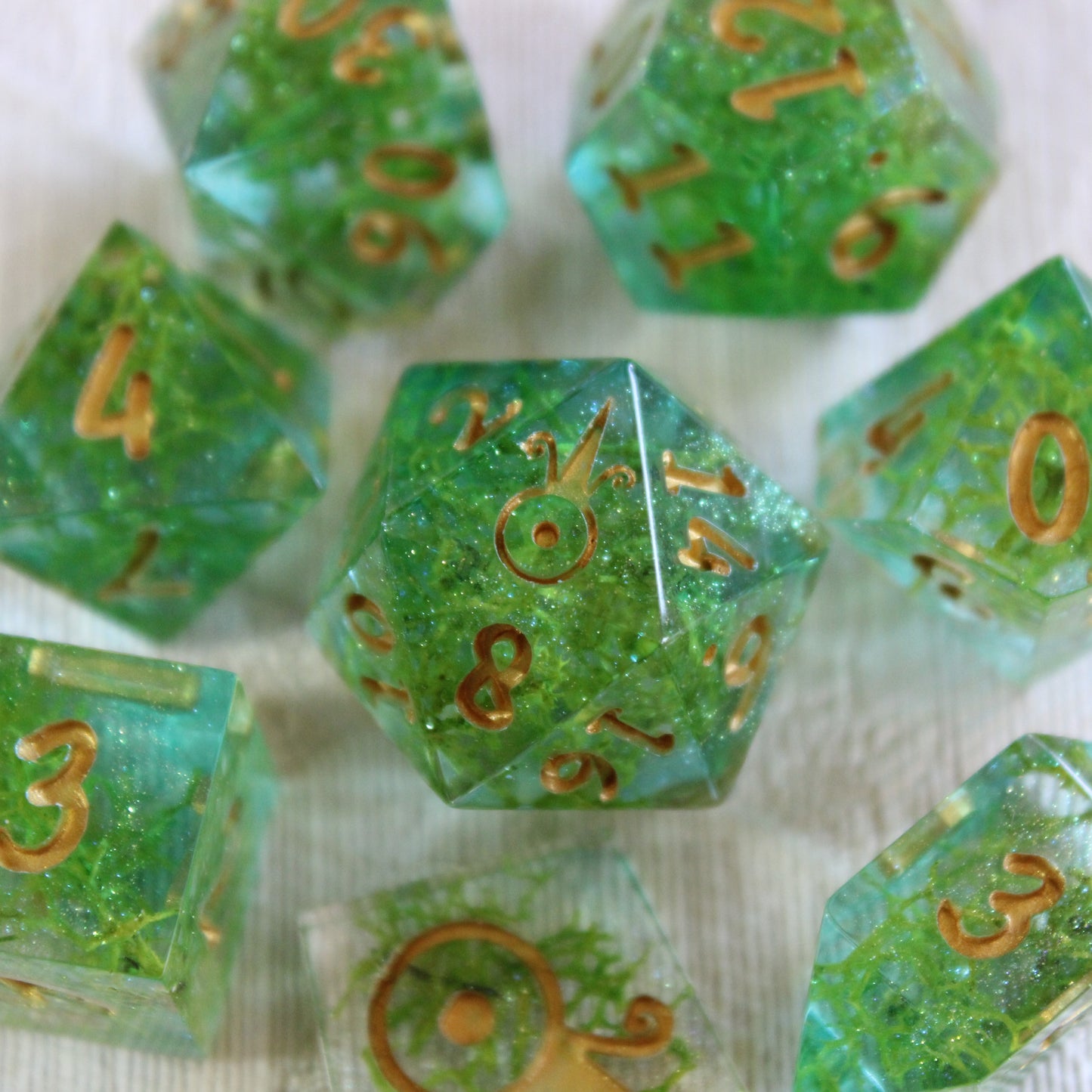 Handmade Bright Lagoon Dice