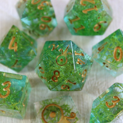 Handmade Bright Lagoon Dice