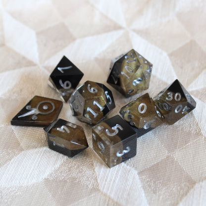 Handmade Dark Gold Dice