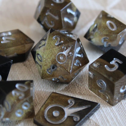 Handmade Dark Gold Dice