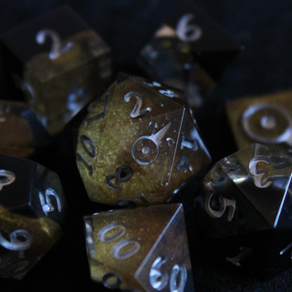 Handmade Dark Gold Dice