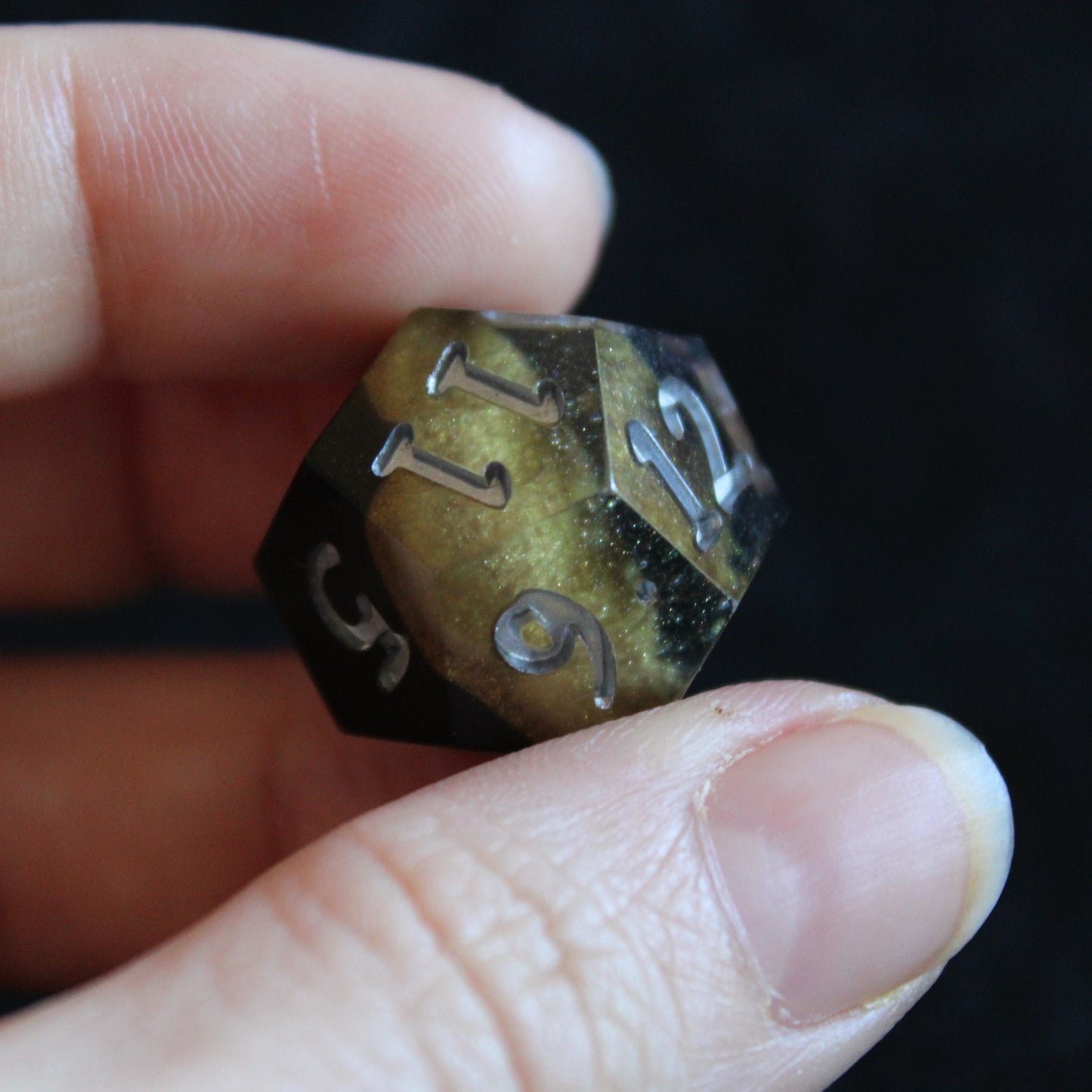 Handmade Dark Gold Dice