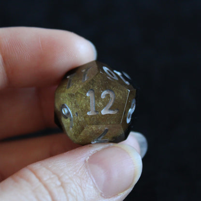 Handmade Dark Gold Dice