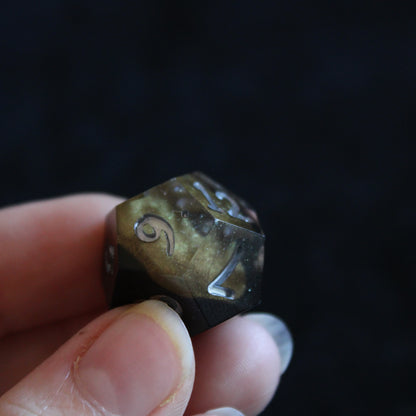 Handmade Dark Gold Dice