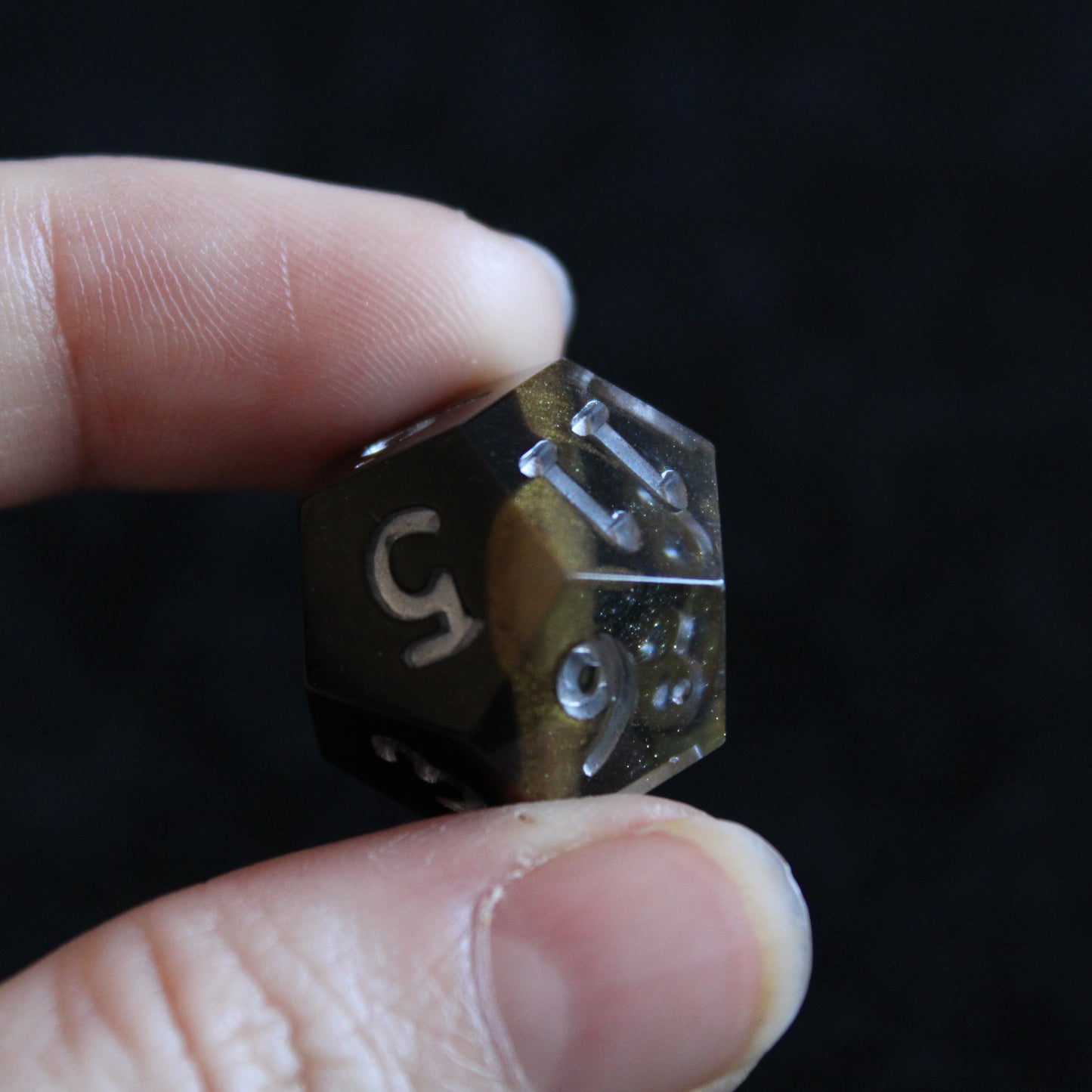 Handmade Dark Gold Dice