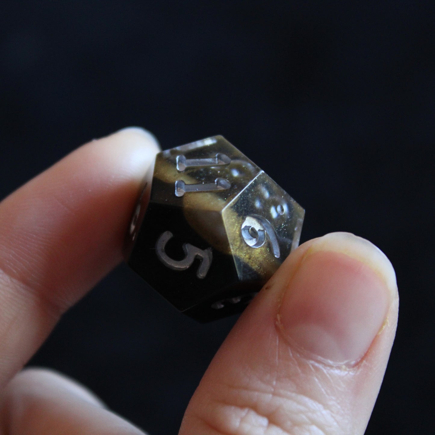 Handmade Dark Gold Dice