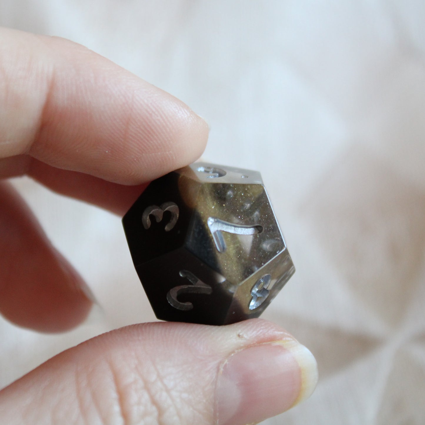 Handmade Dark Gold Dice