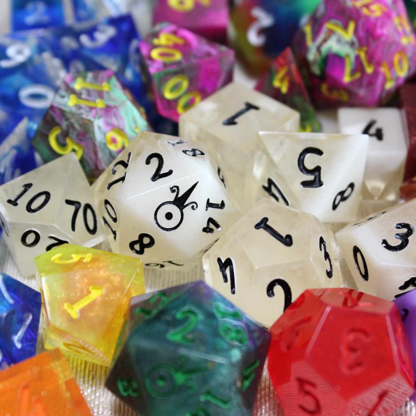 Mystery Handmade Dice (7 or 8 pc Set)