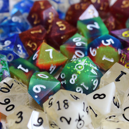 Mystery Handmade Dice (7 or 8 pc Set)